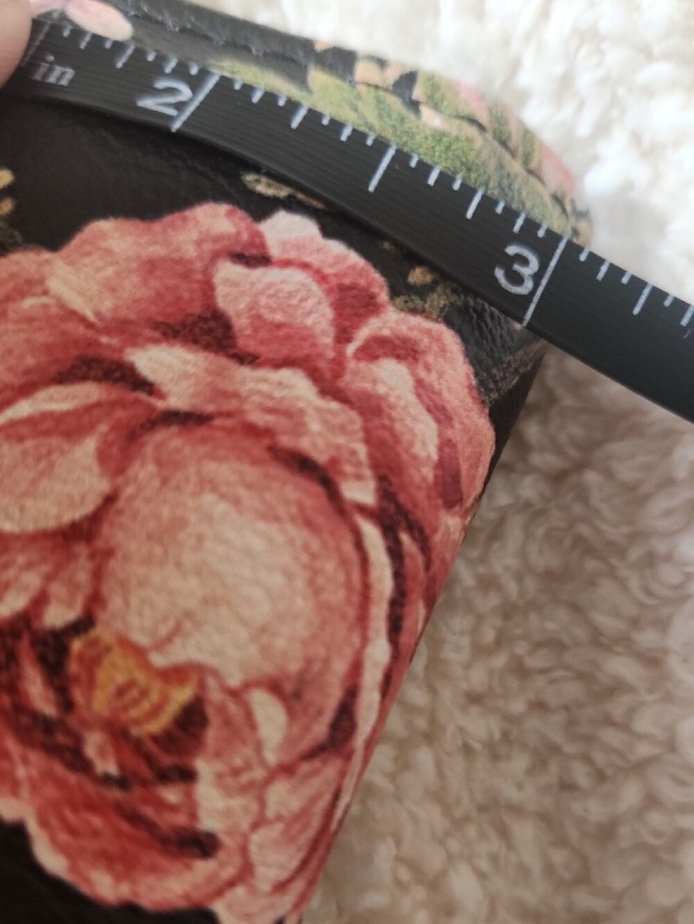 Source Unknown Pink Floral Wallet on Black - Picture 11 of 11